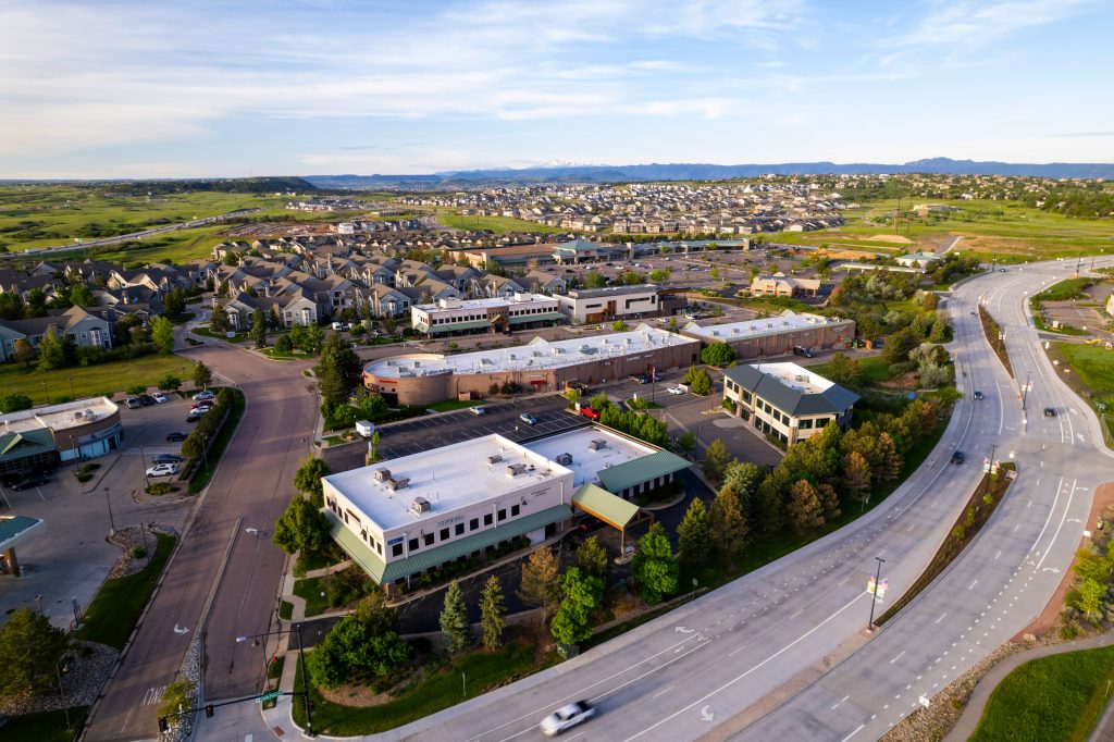 Drone Shot of Castle Pines