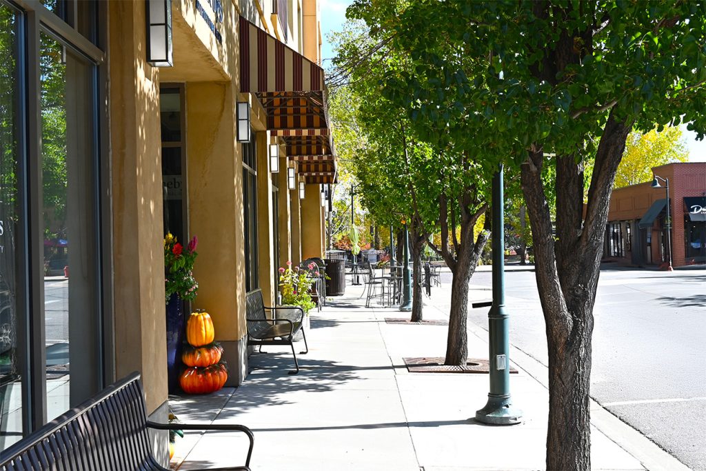 Castle Pines Sidewalk Car Tree